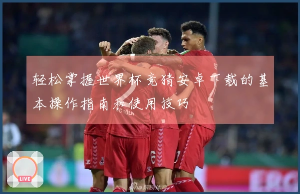 轻松掌握世界杯竞猜安卓下载的基本操作指南和使用技巧